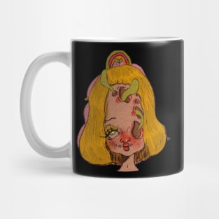 sad woman Mug